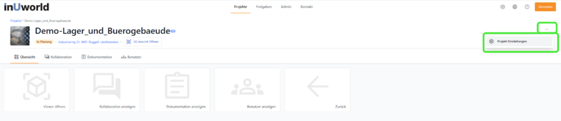 Datei:InUworld-Projekt Einstellungen highlighted.png